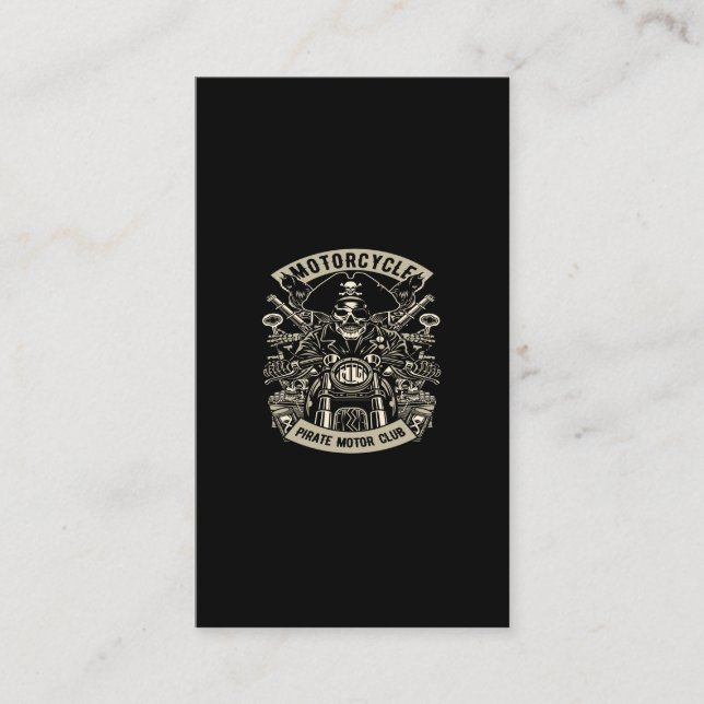 Carte De Visite motorcycle pirate motor club (Devant)