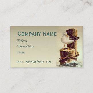 Carte De Visite MOUETTE de VIEIL HOMME par SHARON SHARPE
