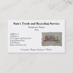 Carte De Visite Moulin à vent et vache de grange