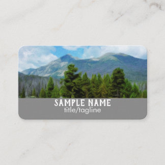 Carte De Visite mountain landscape nature art custom