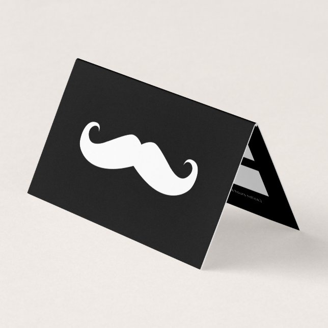 Carte De Visite Moustache (Devant)