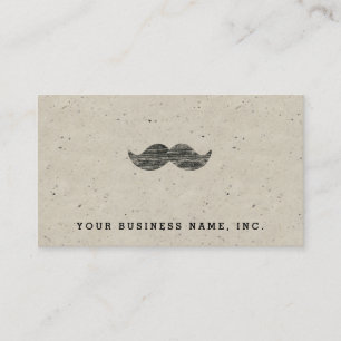 Carte De Visite Moustache noire