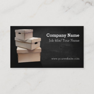 Carte De Visite Moving company/Box/Boxes/Cardboard company