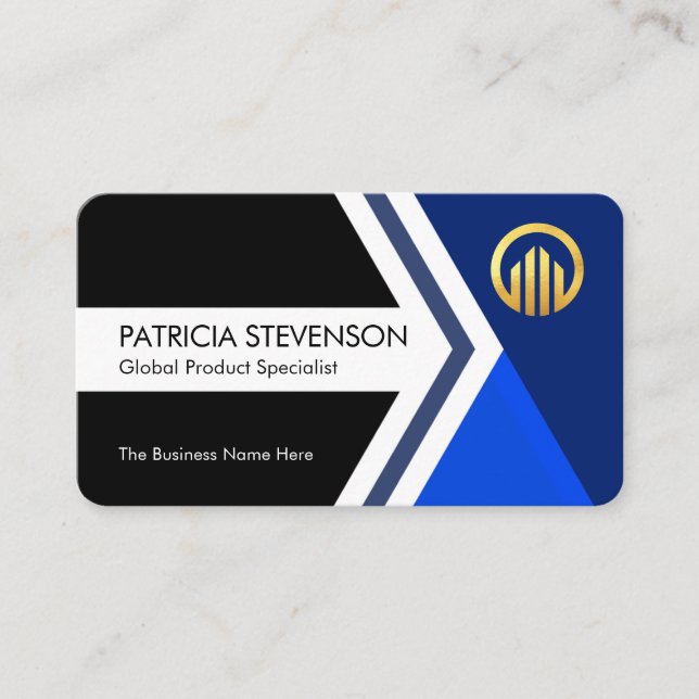 Carte De Visite Moving Forward Arrowhead To Success (Devant)