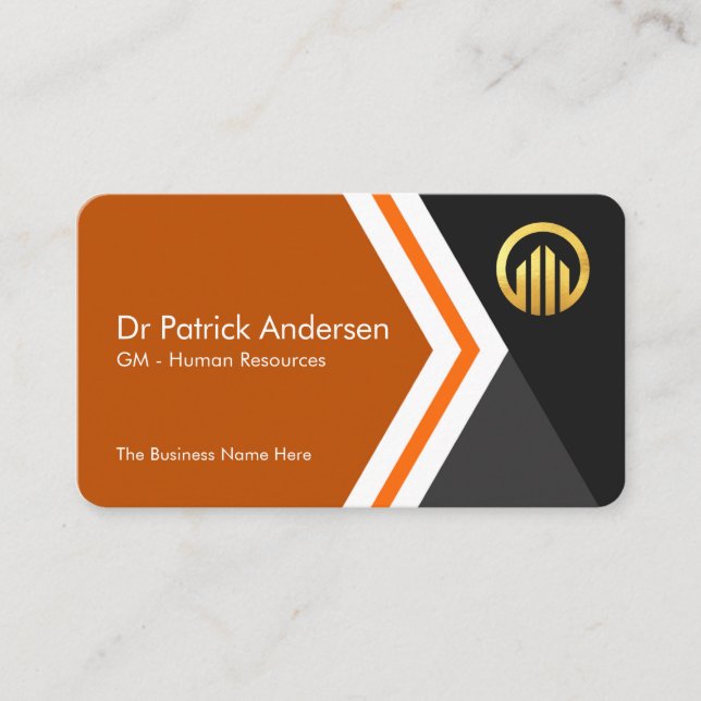 Carte De Visite Moving Forward Arrows To Success Founder (Devant)