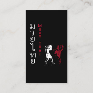 Carte De Visite Muay Thai Boxing Arts martiaux