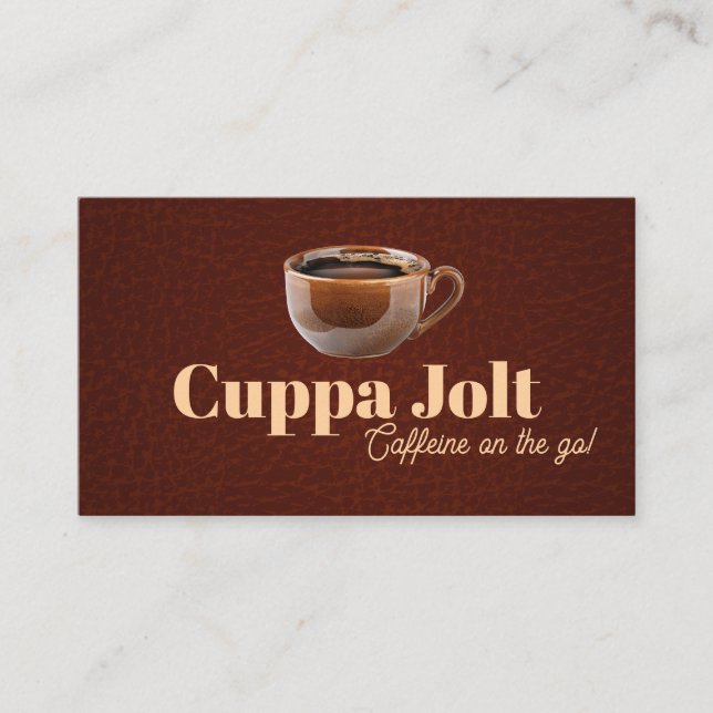 Carte De Visite Mug en céramique de café (Devant)