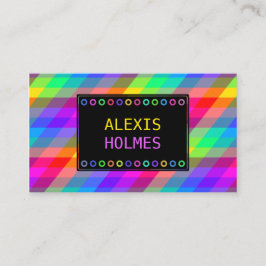 Carte De Visite Multicolore géométrique