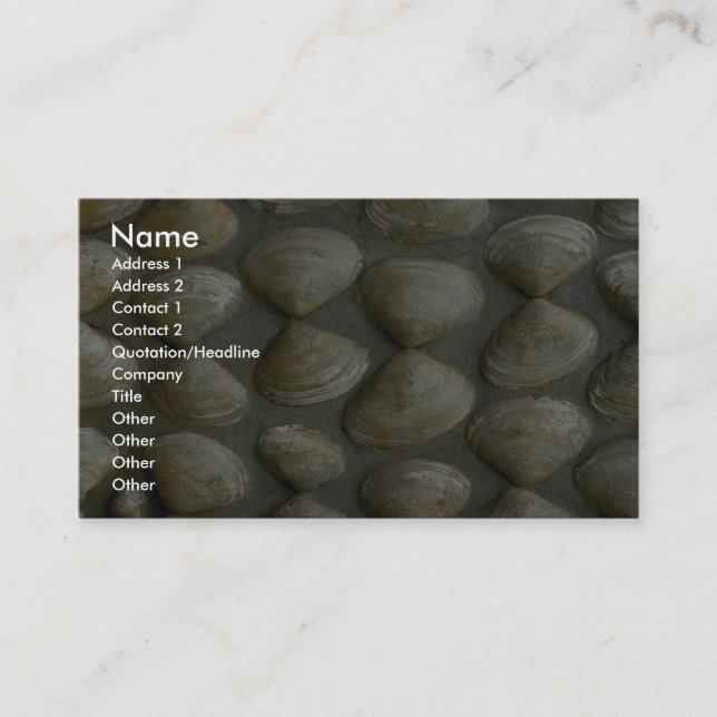 Carte De Visite mur de Mer-SHELL (Devant)