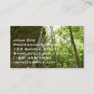 Carte De Visite Mur de roche Frazier dans le parc national de Shen