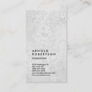 Carte De Visite Mur gris minimaliste moderne Plaque simple vertica