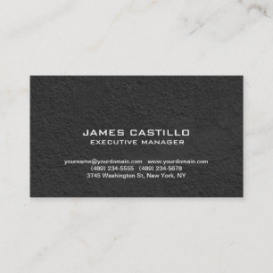 Carte De Visite Mur Moderne Professionnel Gris Noir Élégant