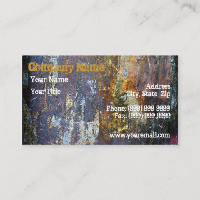Carte De Visite Mur sale artistique (Devant)