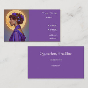 Carte De Visite Muse de la Belle Époque en violet