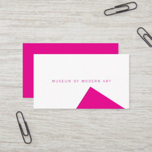Carte de visite Musée Minimal Angle Avant et Arriè