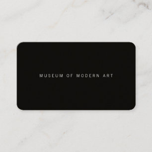 Carte De Visite Musée minimaliste Centre avant et arrière Deux aff