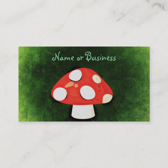 Carte De Visite Mushroom de Cute (Devant)