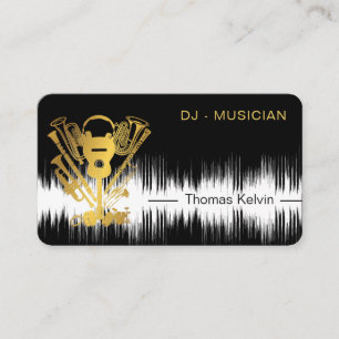 Carte De Visite Music Instruments Event Organizer DJs Player