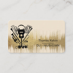 Carte De Visite Music Instruments Event Organizer DJs Player
