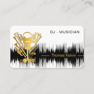 Carte De Visite Music Instruments Event Organizer DJs Player