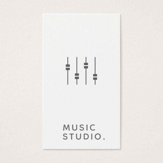 Carte de visite Music Studio (Devant)