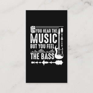 Carte De Visite Musicien amusant bassiste guitariste bassiste bass