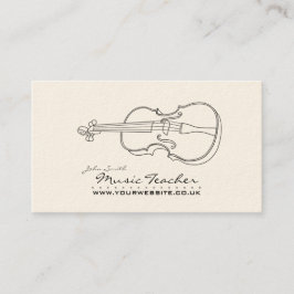 Carte De Visite Musicien/Carte de visite de l'enseignant de musiqu