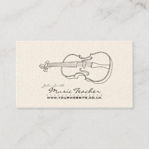Carte De Visite Musicien/Carte de visite de l'enseignant de musiqu