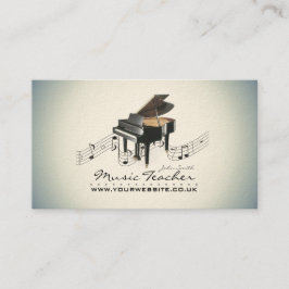 Carte De Visite Musicien/Carte de visite de l'enseignant de musiqu