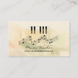 Carte De Visite Musicien/Carte de visite de l'enseignant de musiqu