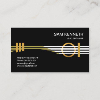 Carte De Visite Musicien futuriste ultra créatif de guitariste