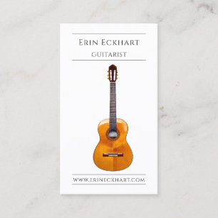 Carte De Visite Musicien Guitariste Moderne