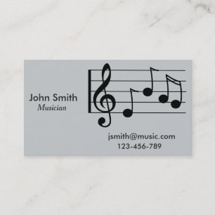 Carte De Visite Musicien indépendant, musicien de session Professe