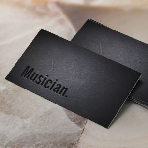 Carte De Visite Musicien minimaliste de Black Bold