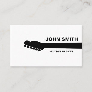 Carte De Visite Musicien musical de professeur de guitare