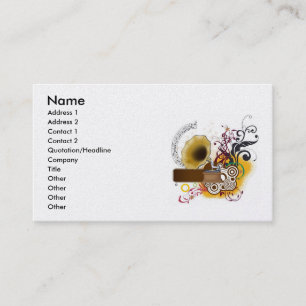 Carte De Visite musicr, Nom, Adresse 1, Adresse 2, Contact 1, ...