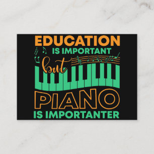 Carte De Visite Musique Art Education Et Piano