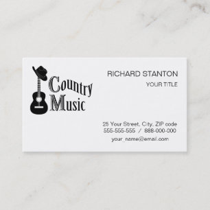 Carte De Visite Musique country