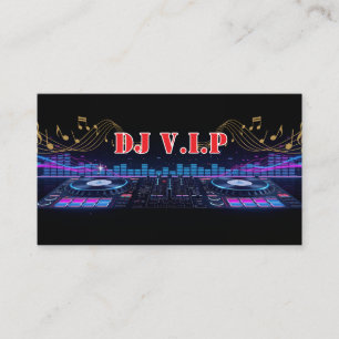 Carte De Visite Musique de DJ Professionnel