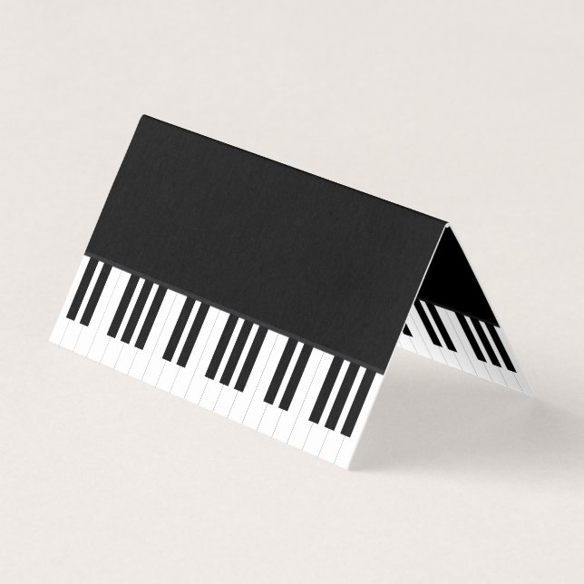 CARTE DE VISITE MUSIQUE DE PIANO (Devant)