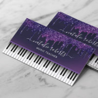 Musique Enseignant Moderne Purple Drives Piano Key