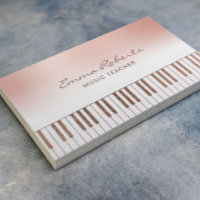 Musique Enseignant Rose Gold Pastel Piano Keys Mus