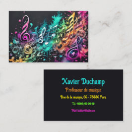 Carte De Visite musique graffiti