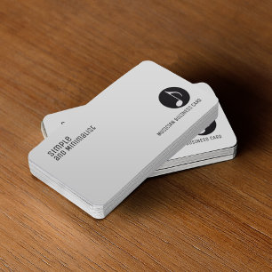 Carte De Visite musique minimaliste et élégante