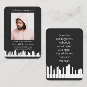 Carte De Visite Musique Pianiste Piano Player Band