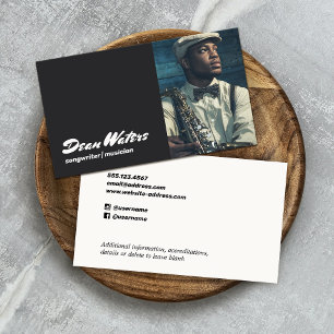 Carte De Visite Musique Songwriter Musicien Photo