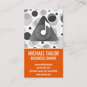 Carte De Visite Musique Vinyle   Note de Son