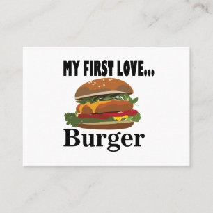Carte De Visite My First Love Burger Chef Restaurant