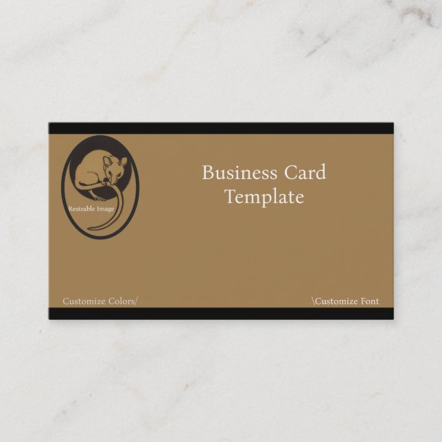 Carte De Visite My Pet - Art Rat Logo (Devant)