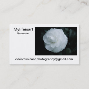 Carte de visite Mylifeisart photographe